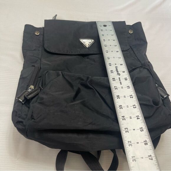 Prada Black Nylon VTG Backpack - Picture 5 of 12